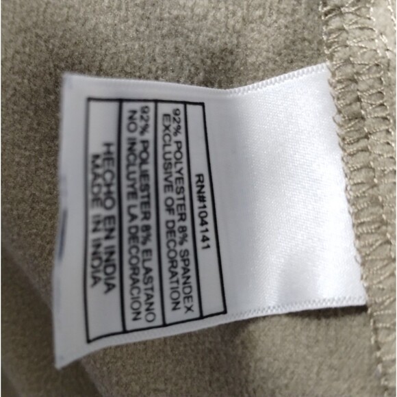 RCG  Cargo Pants Women's 10 Khaki Wide Zip Leg Stretch Utility Chore - Picture 10 of 12